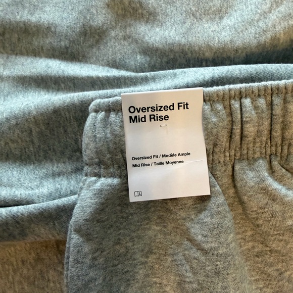 Nike Club Fleece Unisex Mid-Rise Oversized Sweatpants Grey Heather Size Medium - Picture 10 of 13